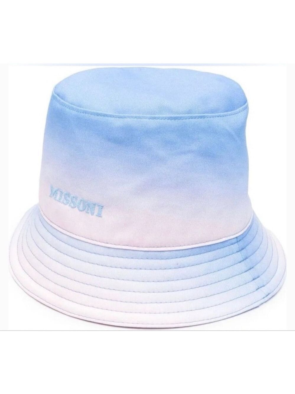 New Missoni Ombre Blue Pink Bucket Hat One Size